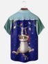 Men's Christmas Funny Graphic Short Sleeve Hawaiian Shirt